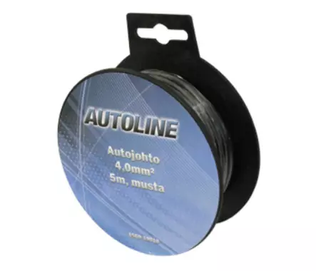 Bilsladd 4,0 mm2 5m svart - Bilbelysning och elektriska tillbehör - 6438255190186 - 1