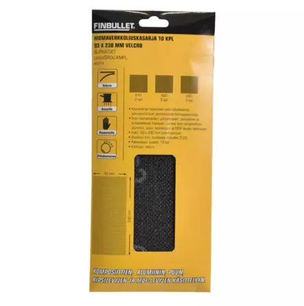 Slipbandssats 10 st 230 mm - Slipmaterial - 6438152033746 - 2