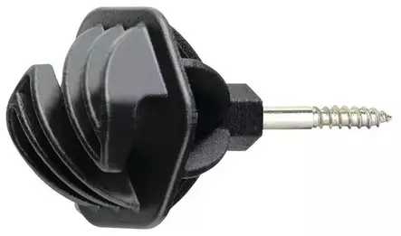 Repisolator, träskruv, svart, 25 st - Isolatorer - 4018653007426 - 1