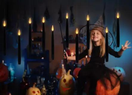 Flytande LED-ljus 10 st svart - Stämningsbelysning - 6410416407586 - 1