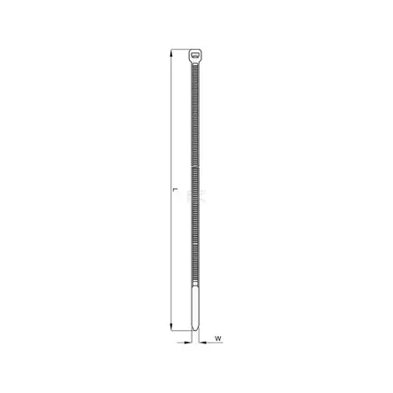 Buntband FW 3,6x200 mm svart 100 st - Kabelband - 8719493380736 - 2