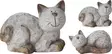 Katt trädgårdsstaty 12 cm - Trädgårdsskulpturer, dekorationer - 8720573489386 - 1