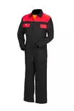 Heldress i bomull svart-röd - Sommararbetskläder - 6418326401106 - 1