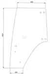 Dörrglas, vänster (Fendt 117810030010) - Styrhytt och kaross - 8716106304226 - 1