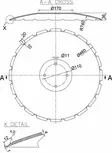 Tallrik, räfflad 460x4.0mm - Jordbearbetningstillbehör - 8719493007626 - 5