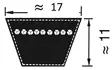 V-kraftband B276 7000 mm - Remmar och tillbehör - 4014486035346 - 2