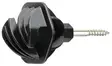 Repisolator, träskruv, svart, 25 st - Isolatorer - 4018653007426 - 1