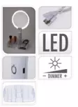 Sminkspegel med LED-ljus - Andra egenvårdsprodukter - 8720573855556 - 2