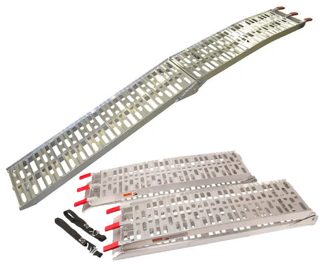 Fällbar aluminium ramp 1 par - Mopeder, fyrhjulingar - 5700033644336 - 1