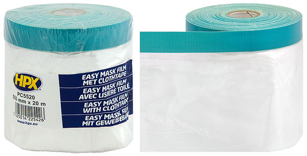 HPX skyddsfilm med tygtejp 550mm x 20m - Tejper - 5425014225426 - 1