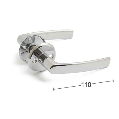 Habo Torino dörrhandtag krom - Andra dörrtillbehör - 7317900176036 - 1