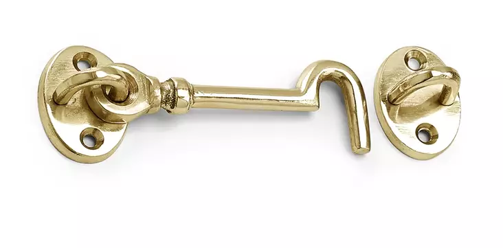 Habo kajutthake 7405 mässing - Hänglås, reglar, gångjärn - 7317900017056 - 1