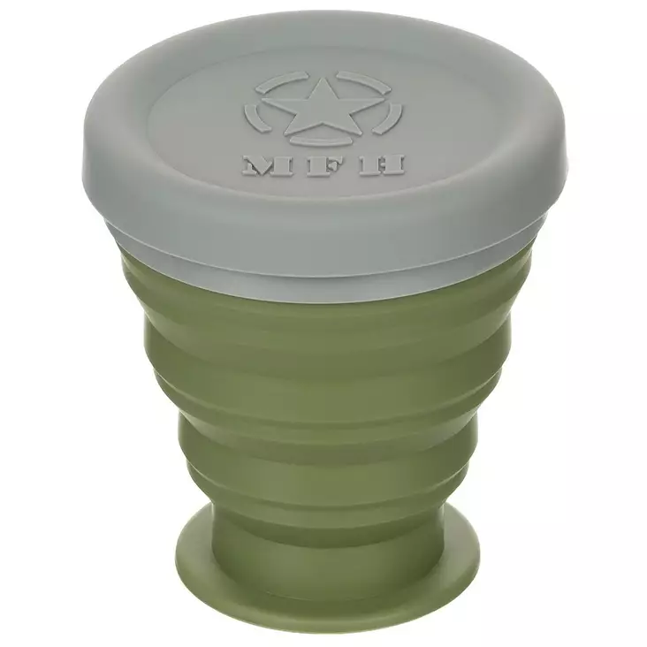 Fällbar silikonmugg - Friluftsmat - 4044633203366 - 1