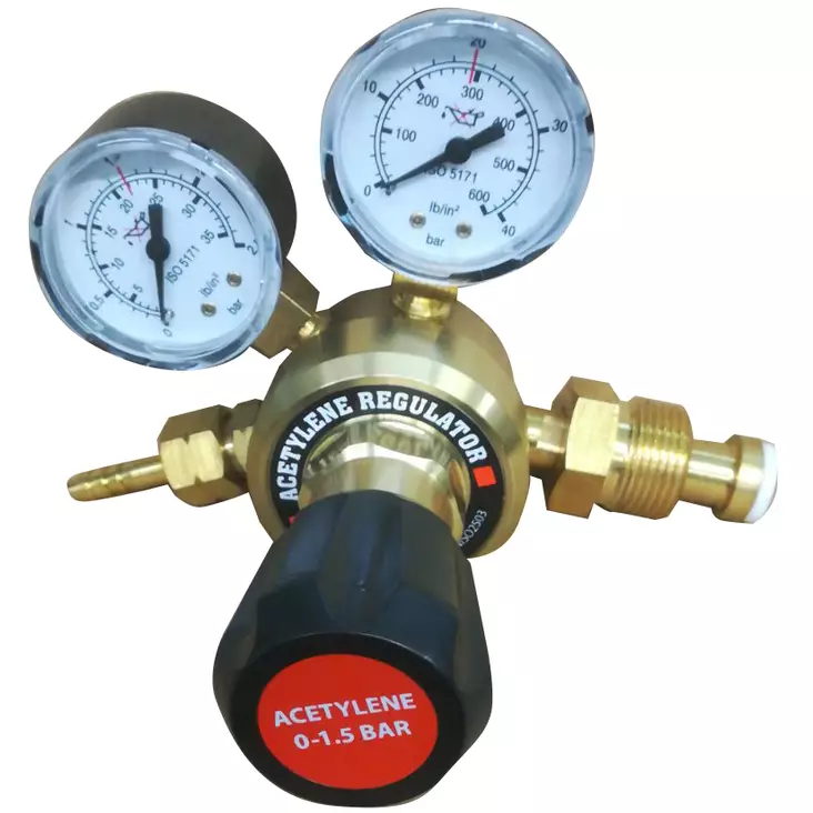 Gasmätningsinstrument Acetylen 2 klockor - Andra svetstillbehör - 5051388257796 - 1