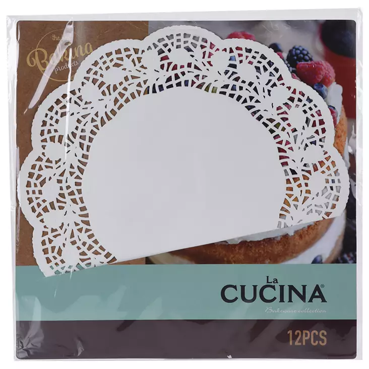 Tårtpapper 36 cm 12 st/fp - Serveringsfat, dukning - 8711295717246 - 1