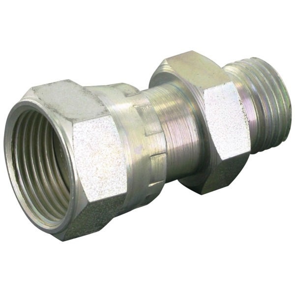 Dubbel nippling 1/2" BSP x 1" ORFS hane/hona - Hydraulik - 8719593141626 - 1