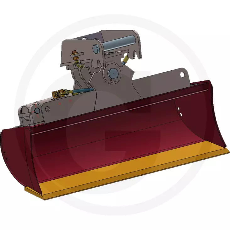 Tiltbar planeringsskopa 1,2-1,8 t för grävmaskiner med MS01-fäste - Skopor och tillbehör - gr00000000346 - 1