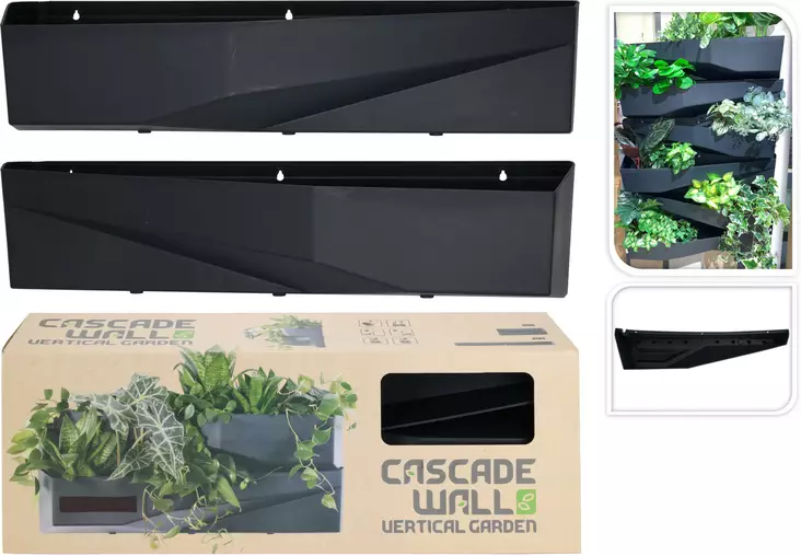 Blomkruka lång väggmontering 2 st - Krukor, vaser, korgar - 8720573552066 - 1