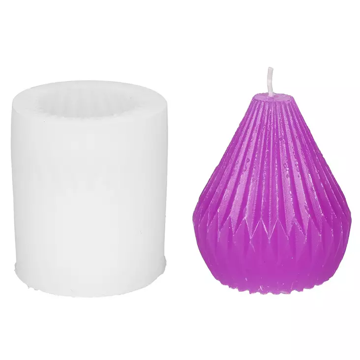 Ljusform päron 7 x 8,5 cm - Hobbyartiklar - 6410416303116 - 1