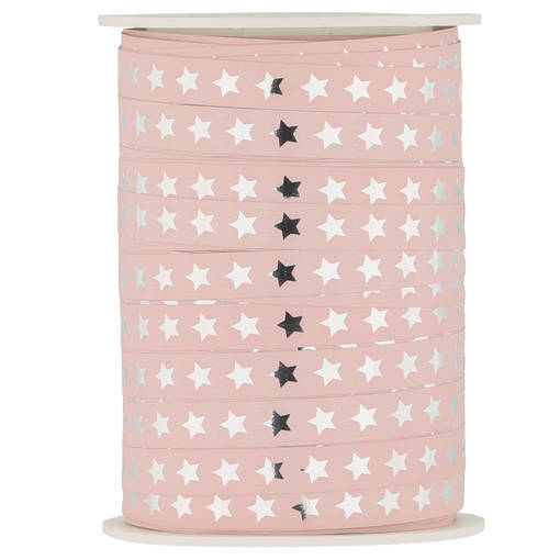 Presentband Stjärna Pastell Ljusrosa - Juldekorationer - 6410416011936 - 1