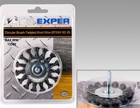 Plattborste 75x6 mm spindel - Slipmaterial - 6438081002066 - 1