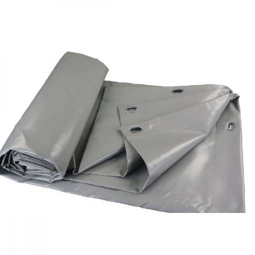 Gårdsduk tjock grå 630g/m² - Överdrag, presenningar - 8719493903966 - 1