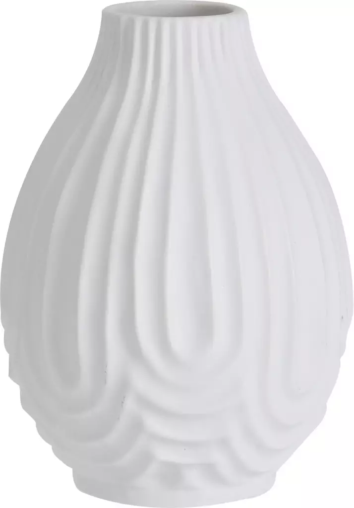 Vas mattvit 10x10x14cm - Krukor, vaser, korgar - 8720573139236 - 1