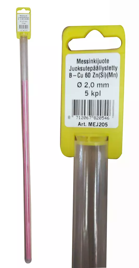 Mässingstråd B-Cu 60 Zn(Si)(Mn) 5 st - Svetsstänger - 8712067820546 - 1