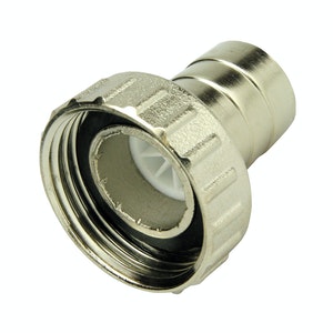 Opal slangkoppling inre gänga krom. 1" x 19 mm - Slangkopplingar - 6413820791296 - 1