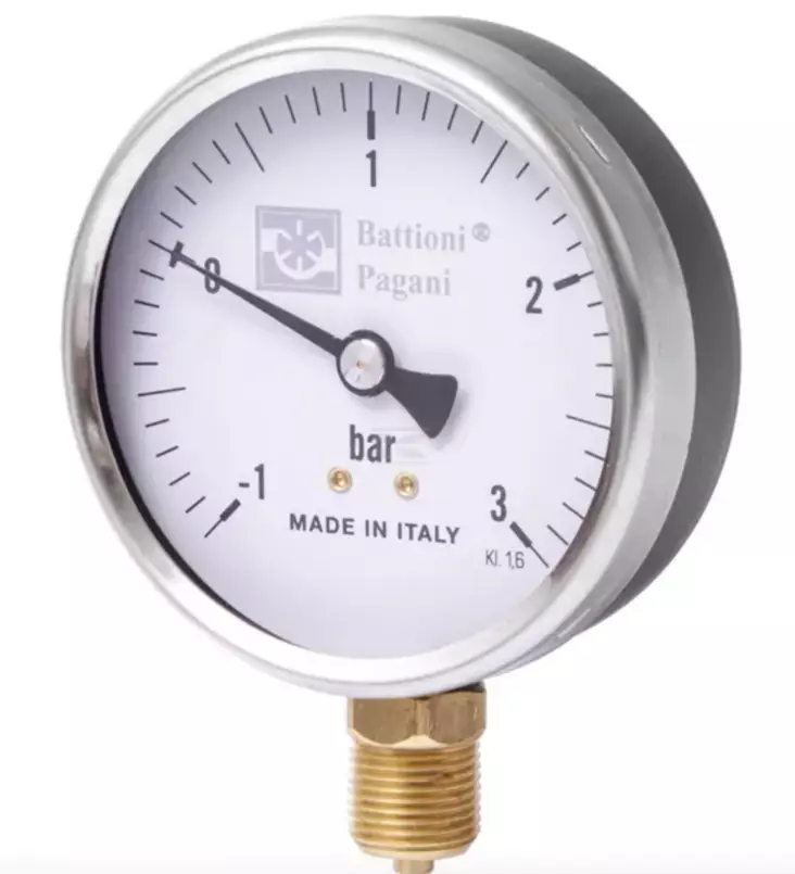 Tryckmätare 3/8" 80 mm Glys. - Tryckmätare - 8716106709946 - 1