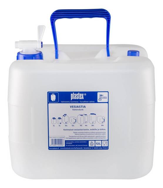 Plastex vattenbehållare 12ltr med vridbar kran - Vattenbehållare - 6416061402006 - 1