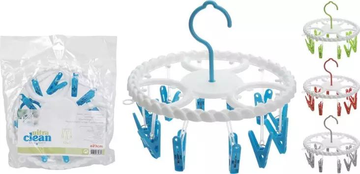 Klädtorkställning 12-delar - Tvättning - 8719202934656 - 1