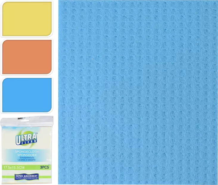 Svampduk 3 st/fp - Allrengöring - 8718158530936 - 1