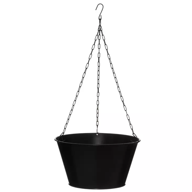 Svart zinkhängkorg - Krukor, vaser, korgar - 6410416132006 - 1