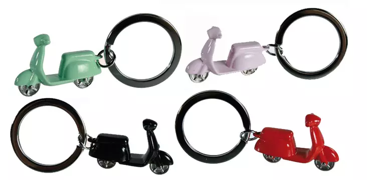 Scooter Nyckelring - Kontorsmaterial - 4029811326556 - 1