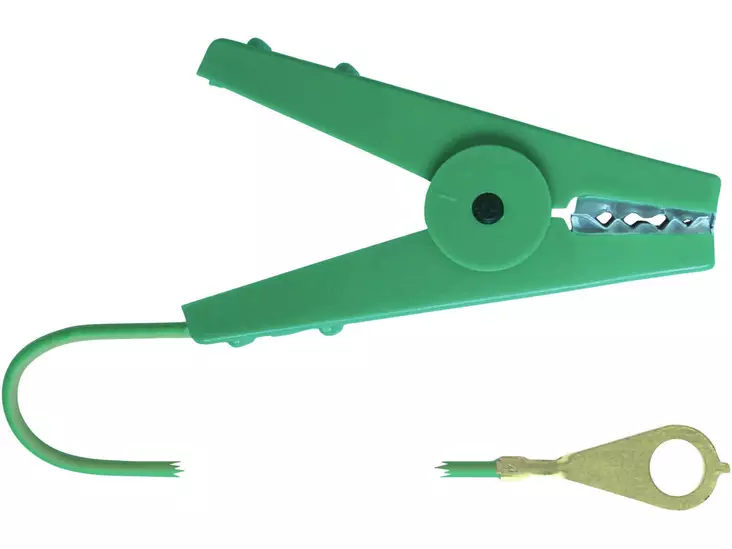 Strömkabel grön 100 cm M8 - Elstängseltillbehör - 8719607155366 - 1