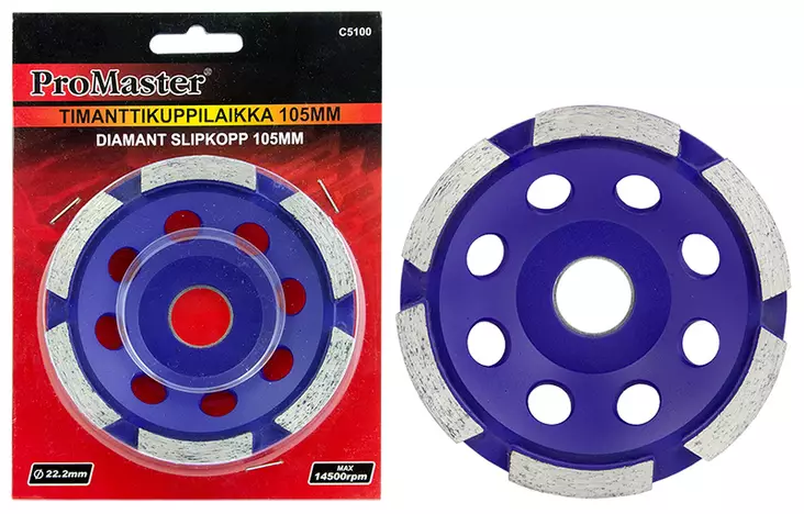 Diamantkopp 105 mm - Slipmaterial - 6420286851006 - 1