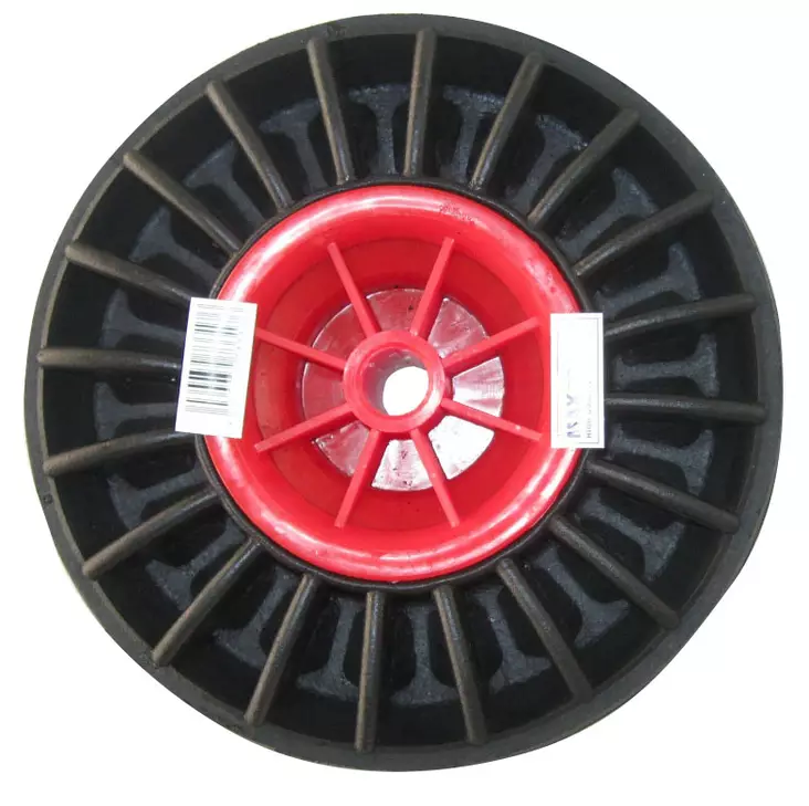 Helgummi hjul plastkant 250x80 mm - Vagnar, hjul - 6430039733176 - 1