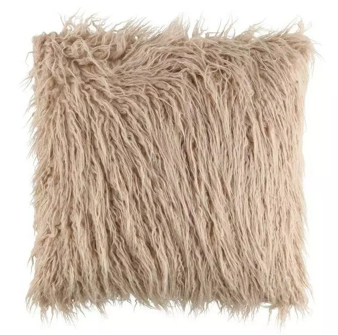 Krullig kudde 45x45 cm mjölkkaffe - Andra egenvårdsprodukter - 6410416098036 - 1