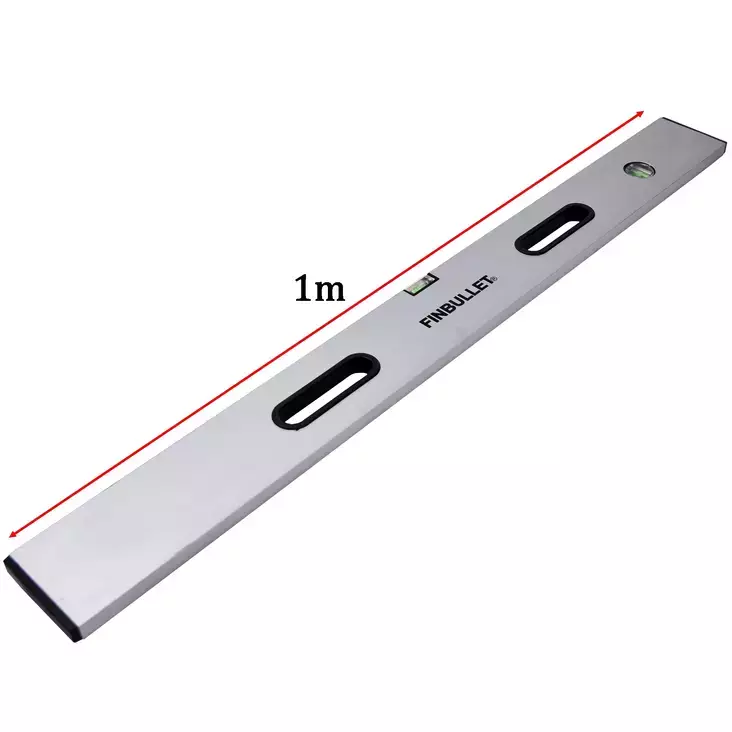 Finbullet aluminiumrätskiva 1 m med handtag - Mätning och märkning - 6430017706246 - 1