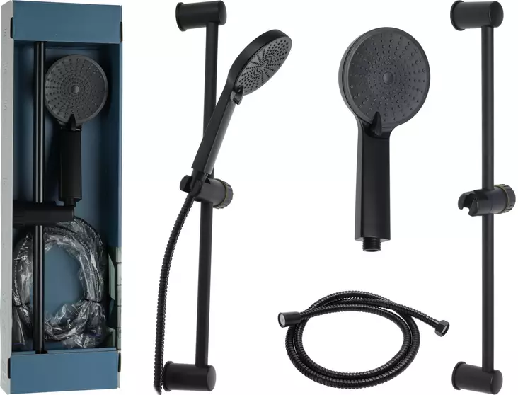 Duschset matt svart - Kranar, duschar - 8720573365536 - 1