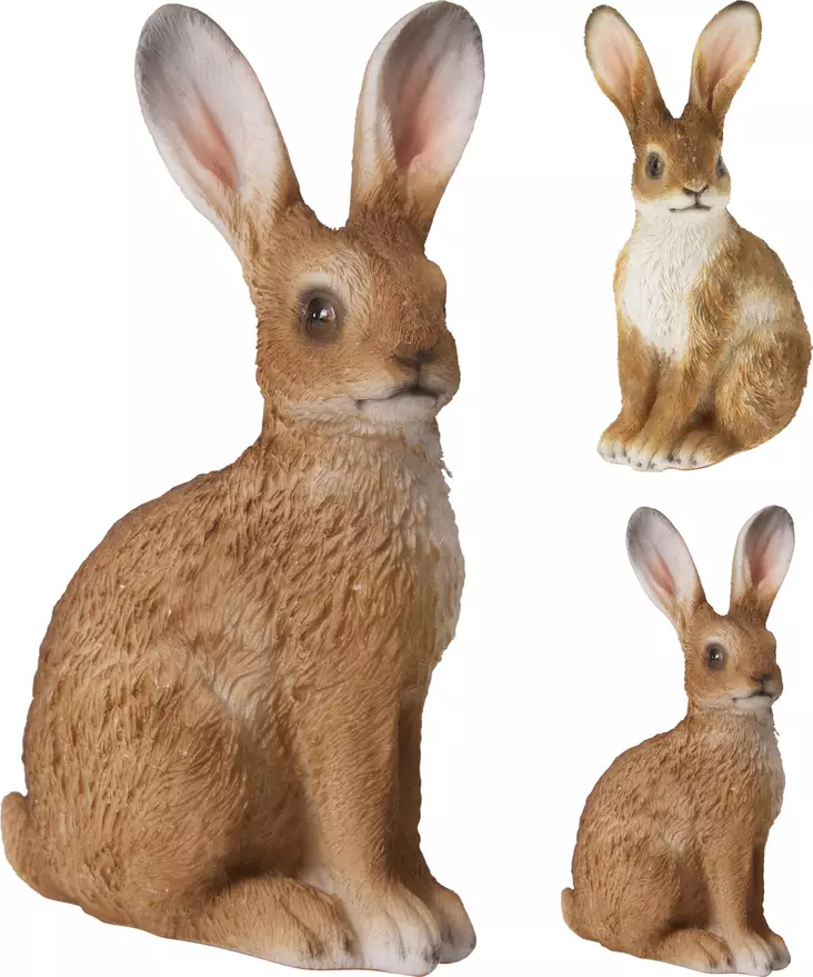 Sittande hare - Trädgårdsskulpturer, dekorationer - 8721037370776 - 1