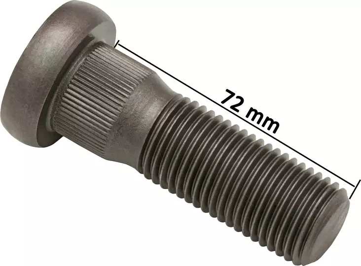 Hjulskruv 72mm rund huvud passar SC - Axel och styrning - svm0000008976 - 1