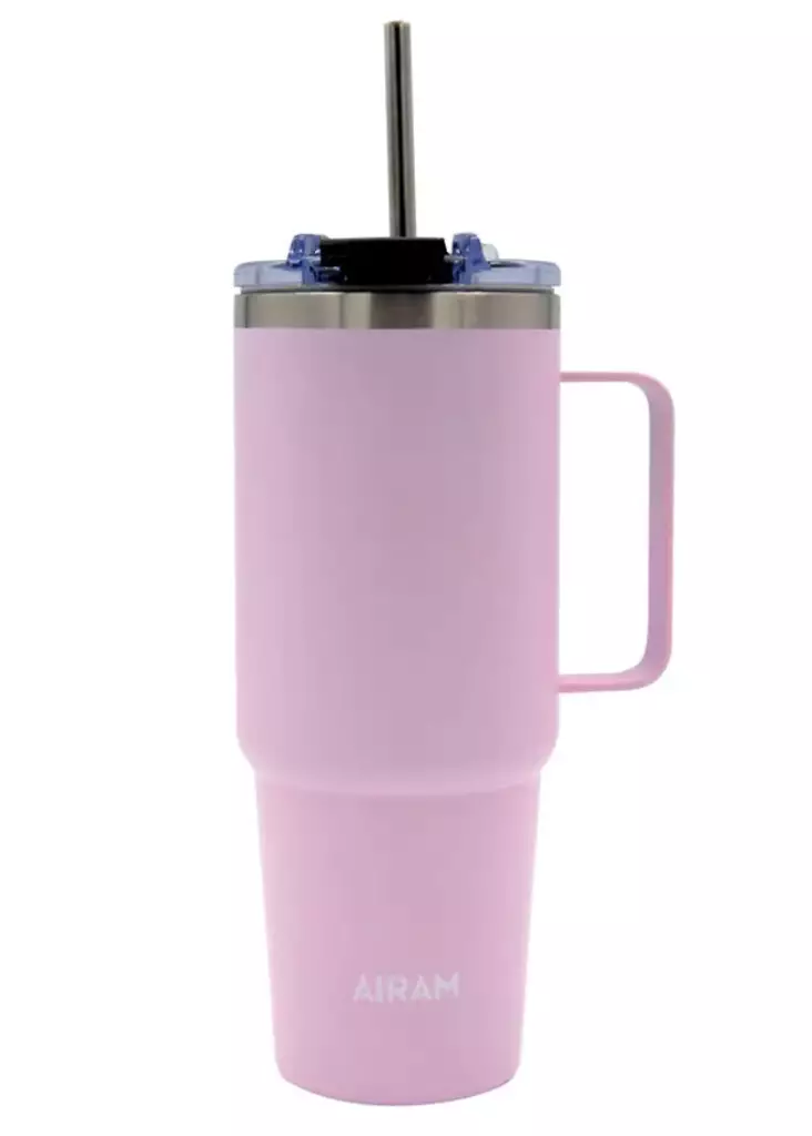 Airam Jumbo stålmugg 850 ml rosa - Friluftsmat - 6435200016386 - 1
