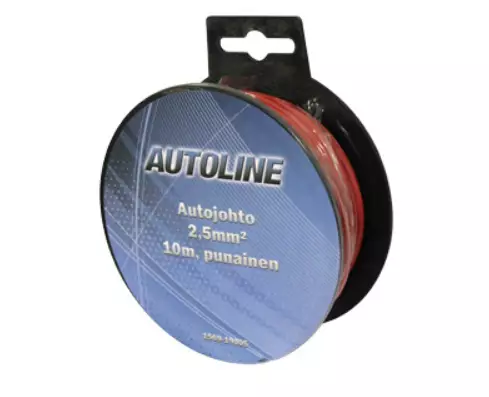 Bilkabel 2,5 mm² 10m röd - Bilbelysning och elektriska tillbehör - 6438255190056 - 1