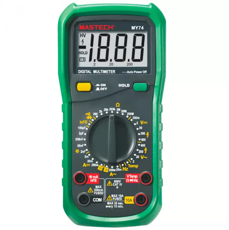 Digital multimeter 400V - Batterier, testare - 6438152086346 - 1
