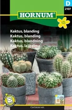 Kaktussortiment - Frön och sättpotatisar. - 5708787021076 - 1