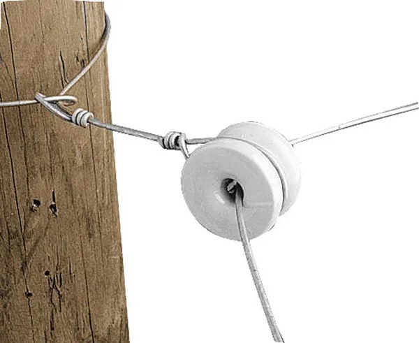 Keramisk isolator vit 6 st - Isolatorer - 8713235015146 - 1