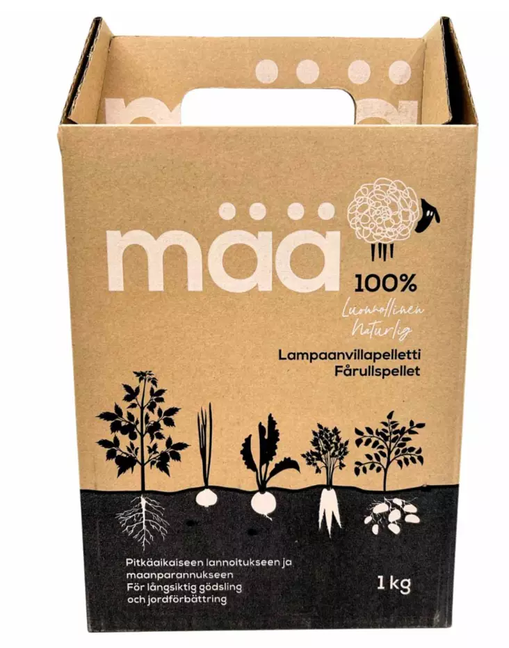 Mää Lammsullsgranulat 1 kg - Trädgårdsplaster och -duk - 6430068433566 - 1