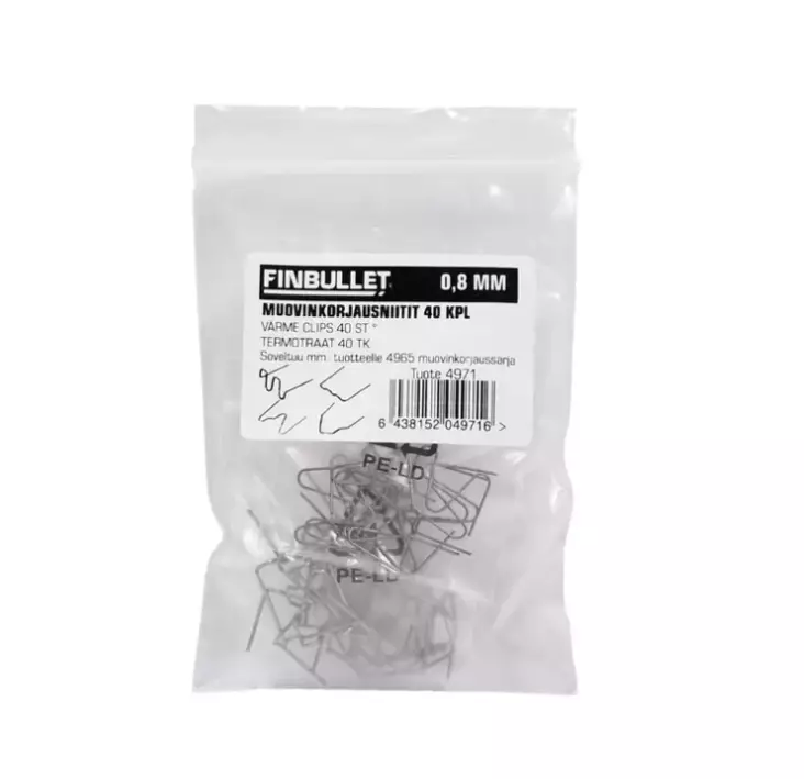 Plastreparationshäftapparat 40 delar - Hobbyartiklar - 6438152049716 - 1